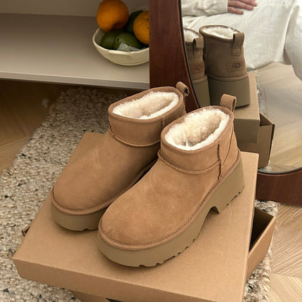 CLASSIC ULTRA MINI PLATFORM IN BRONZE BROWN SUEDE