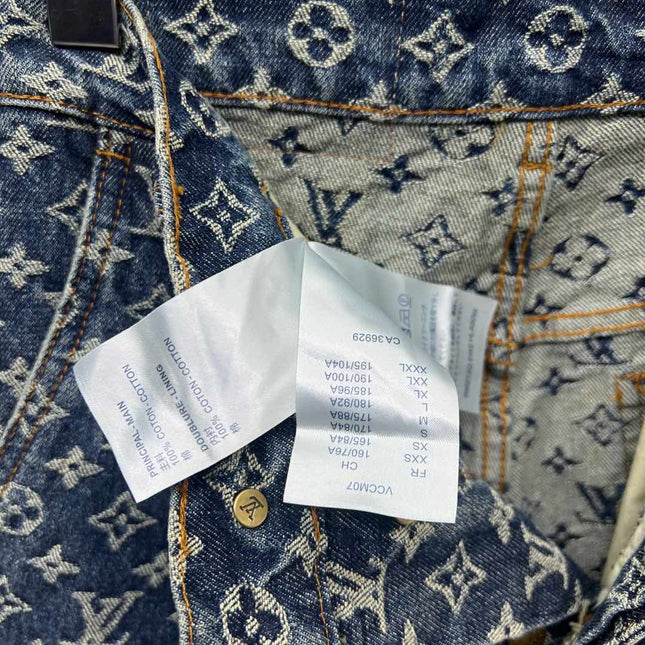 LV Monogram Denim Tailored Pants