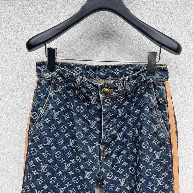 LV Monogram Denim Tailored Pants