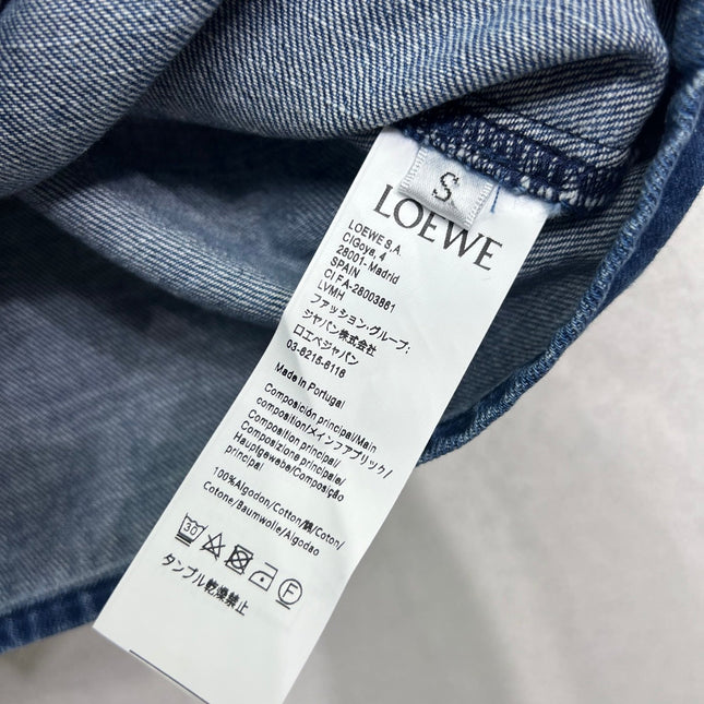 LOEWE SHORT-SLEEVE DENIM SHIRT 269343
