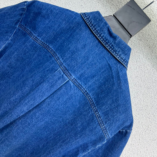 LOEWE SHORT-SLEEVE DENIM SHIRT 269343