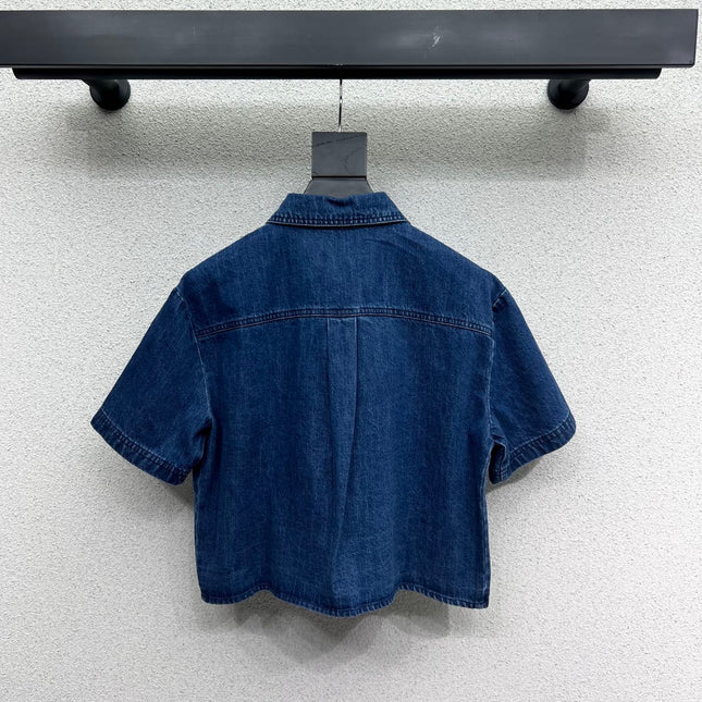 LOEWE SHORT-SLEEVE DENIM SHIRT 269343