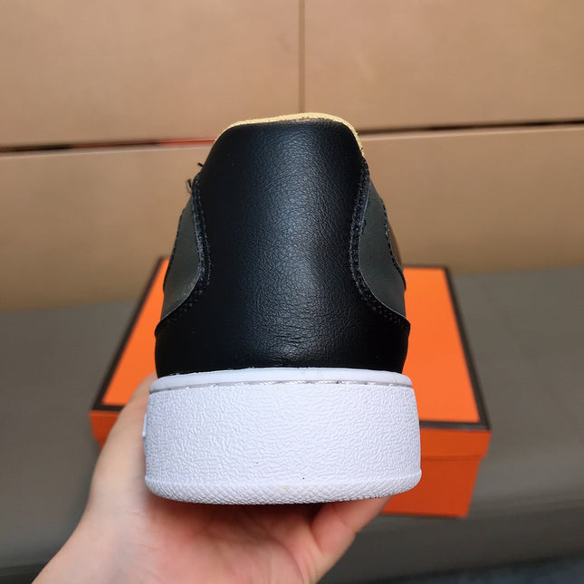 LV TRAINER BLACK CALFSKIN AND DAMIER CANVAS