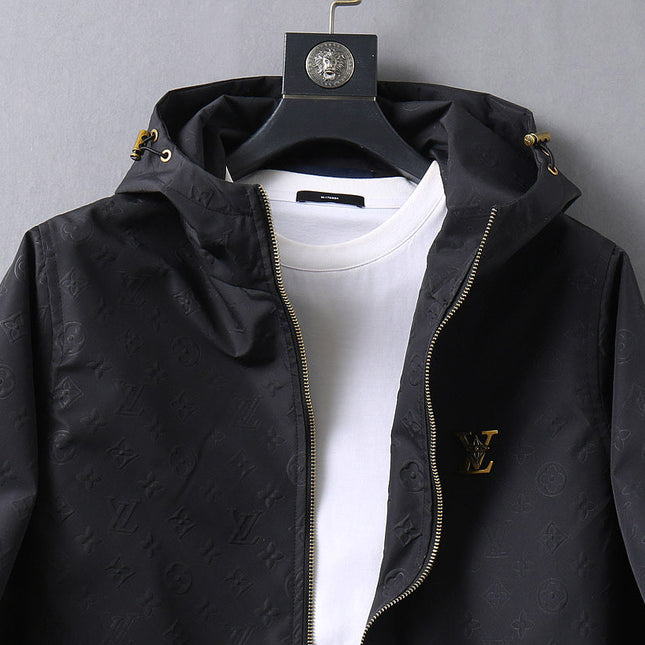 LV HOODED JACKET BLACK 239058