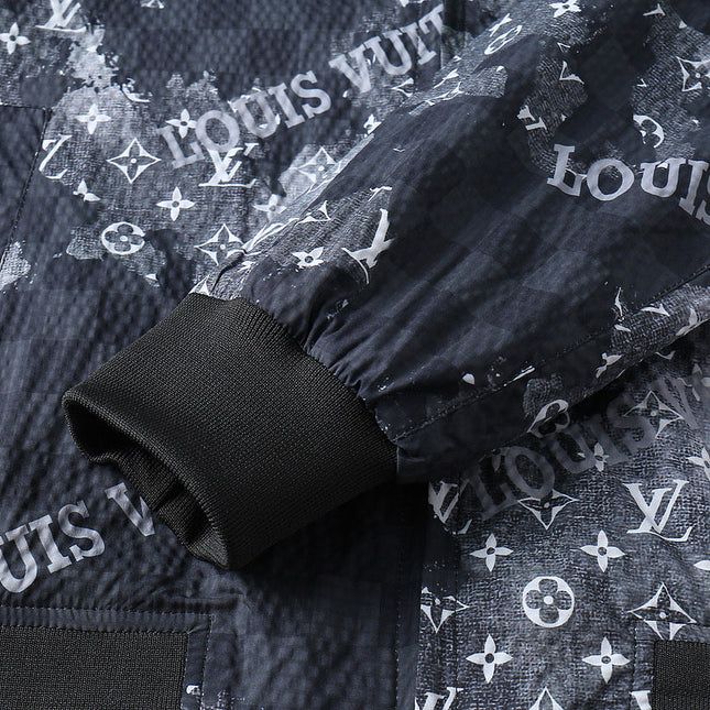 LV NAVY BLUE MONOGRAM AND DAMIER JACKET 239046