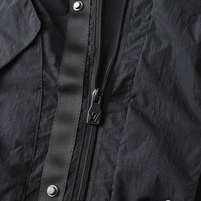 LV HOODED JACKET BLACK 239047