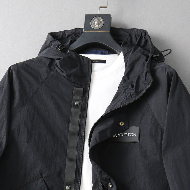 LV HOODED JACKET BLACK 239047