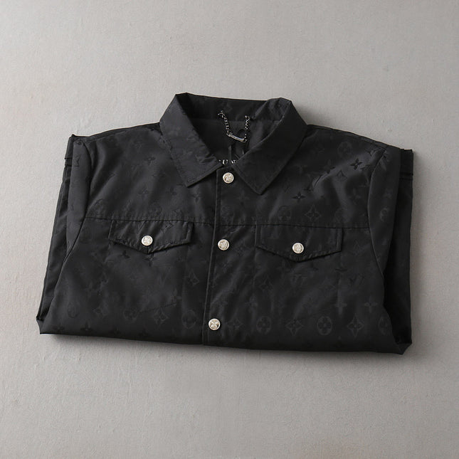 LV SHIRT JACKET BLACK MONOGRAM 239044
