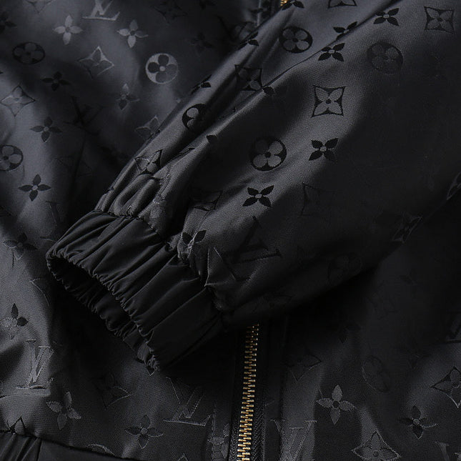 LV BLACK MONOGRAM HOODED JACKET 239052