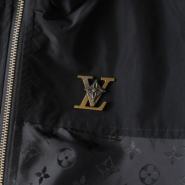 LV BLACK MONOGRAM HOODED JACKET 239052