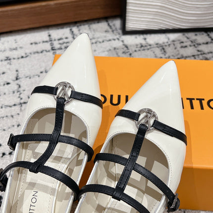 HIGH HEEL 4 CM PUMP IN WHITE CALFSKIN
