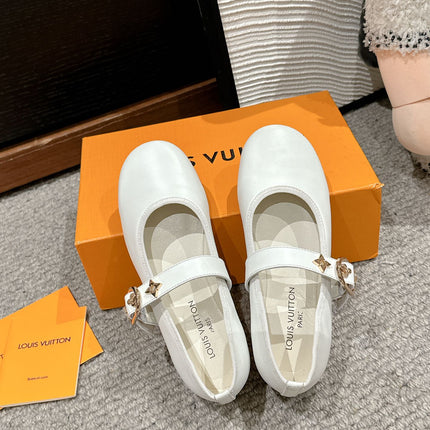 MARY JANE SHOES IN WHITE SHEEPSKIN