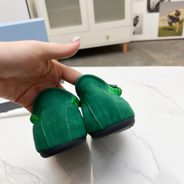 COLLAPSE SNEAKERS IN GREEN SUEDE AND NYLON