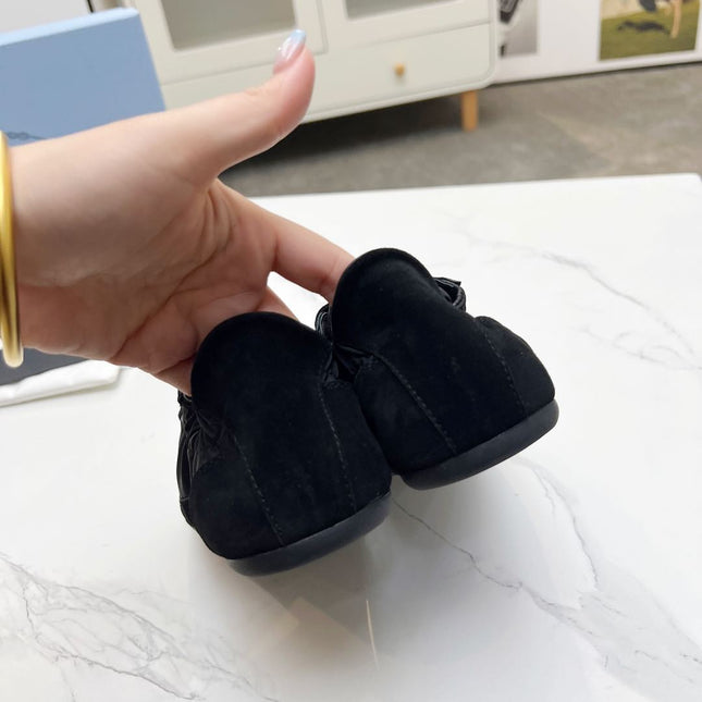 COLLAPSE SNEAKERS IN BLACK SUEDE AND NYLON