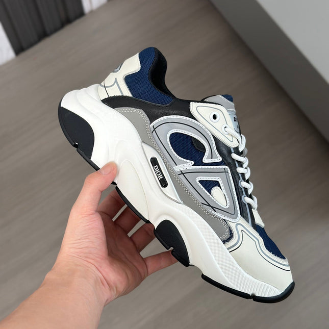 CD B22 SNEAKER NAVY AND WHITE MESH FABRIC