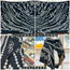 CC SQUARE SCARF 140 CM IN BLACK WHITE CASHMERE AND SILK 264126