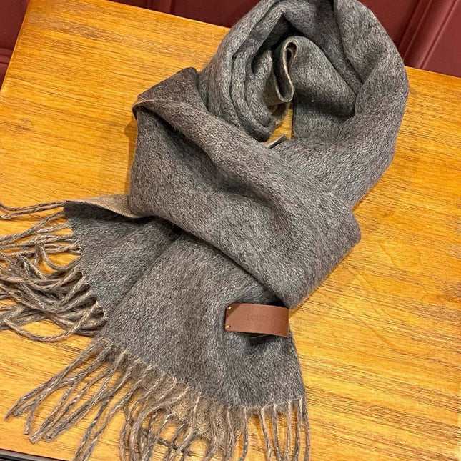 SCARF 180 CM IN MOUSE GRAY CASHMERE 396479