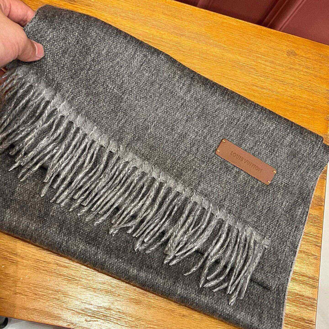 SCARF 180 CM IN DARK GRAY CASHMERE 396480