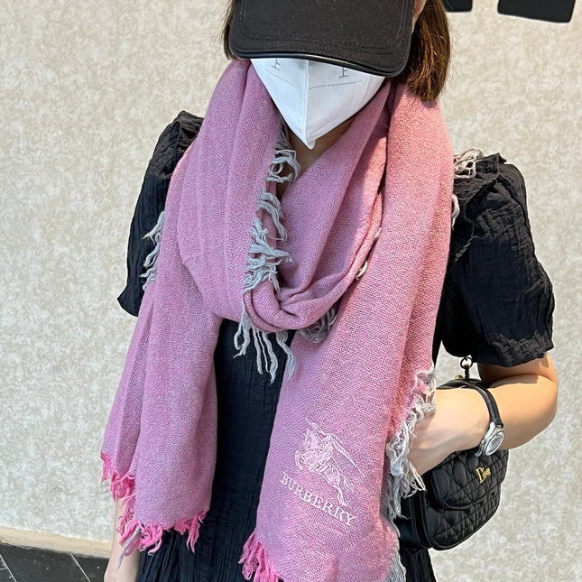 SCARF 200 CM IN FLAMINGO PINK CASHMERE 410225