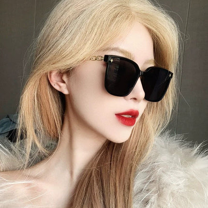 CHAIN SQUARE SUNGLASSES L8233 IN ACETATE