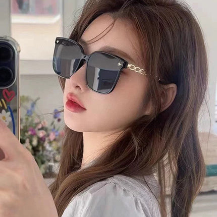 CHAIN SQUARE SUNGLASSES L8233 IN ACETATE