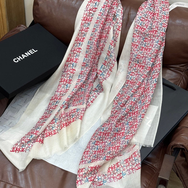CHANEL 25S SCARF 200 IN CASHMERE 728978