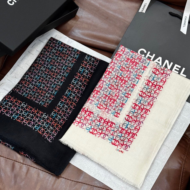 CHANEL 25S SCARF 200 IN CASHMERE 728979