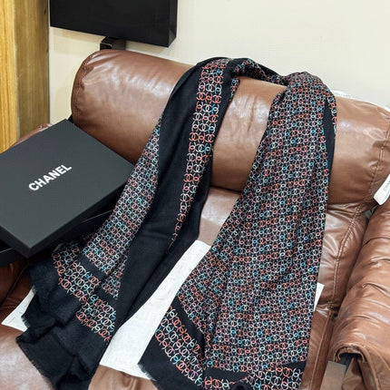 CHANEL 25S SCARF 200 IN CASHMERE 728979