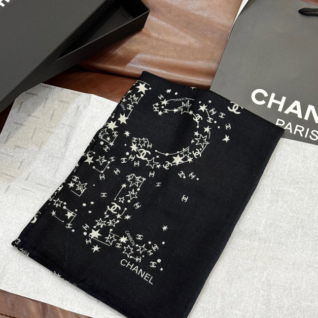 CHANEL 25S SCARF 200 IN CASHMERE 728986