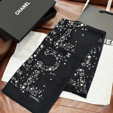 CHANEL 25S SCARF 200 IN CASHMERE 728986