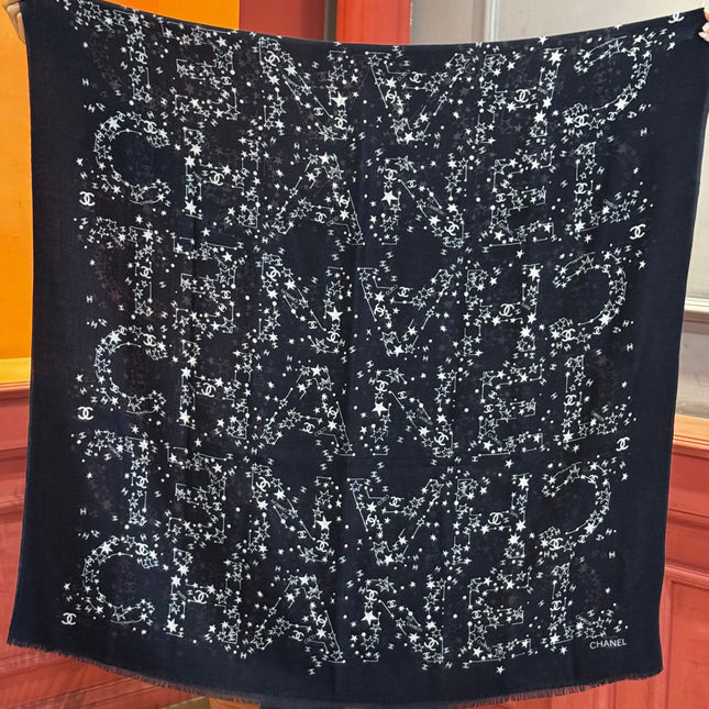 CHANEL 25S SCARF 200 IN CASHMERE 728986