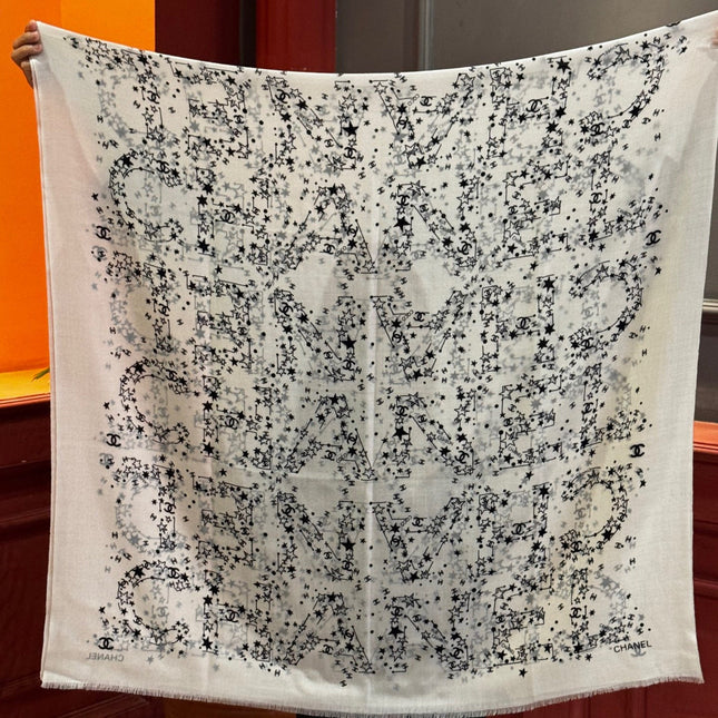 CHANEL 25S SCARF 200 IN CASHMERE 728987
