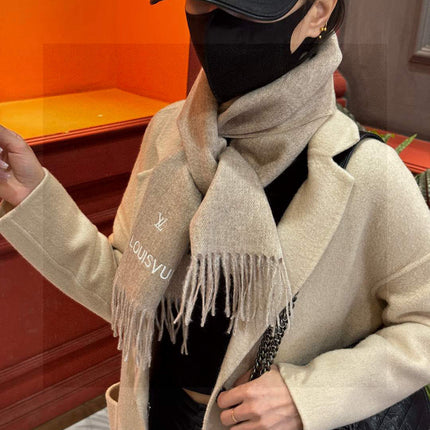 LV SCARF 180 CM IN CASHMERE 730568
