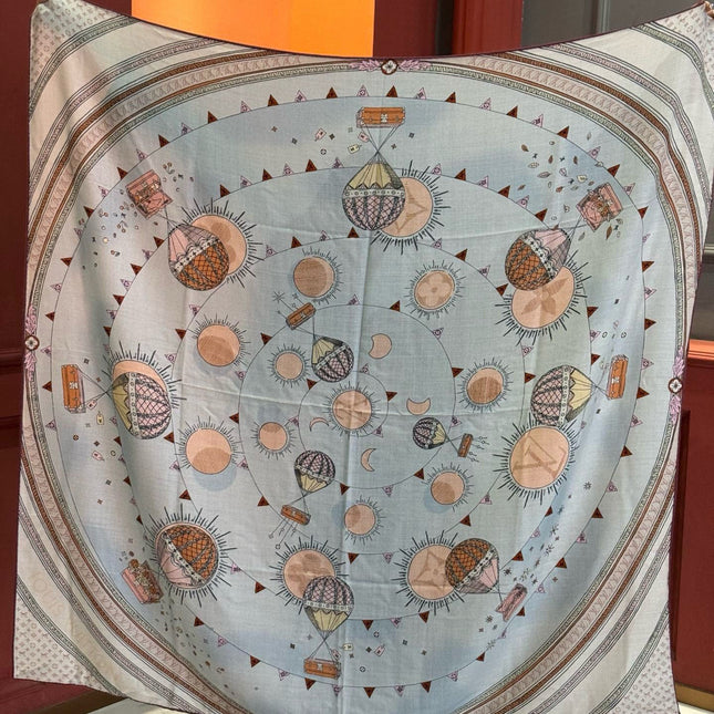 LV SCARF 140 CM IN SILK 730622