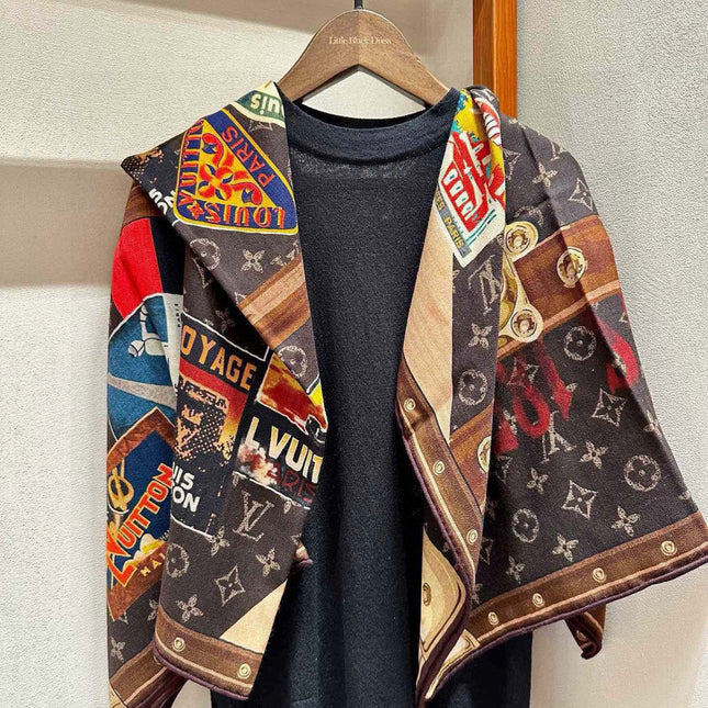 LV SCARF 140 CM IN SILK 732100