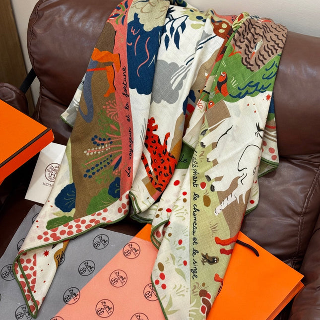 HERMES 25S SCARF 140 IN SILK 733914