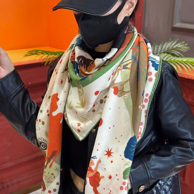 HERMES 25S SCARF 140 IN SILK 733914