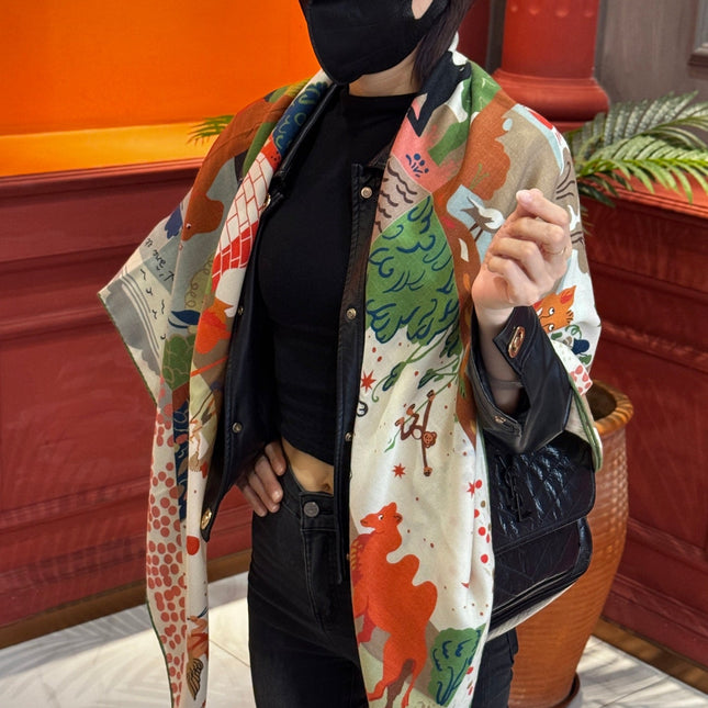 HERMES 25S SCARF 140 IN SILK 733914