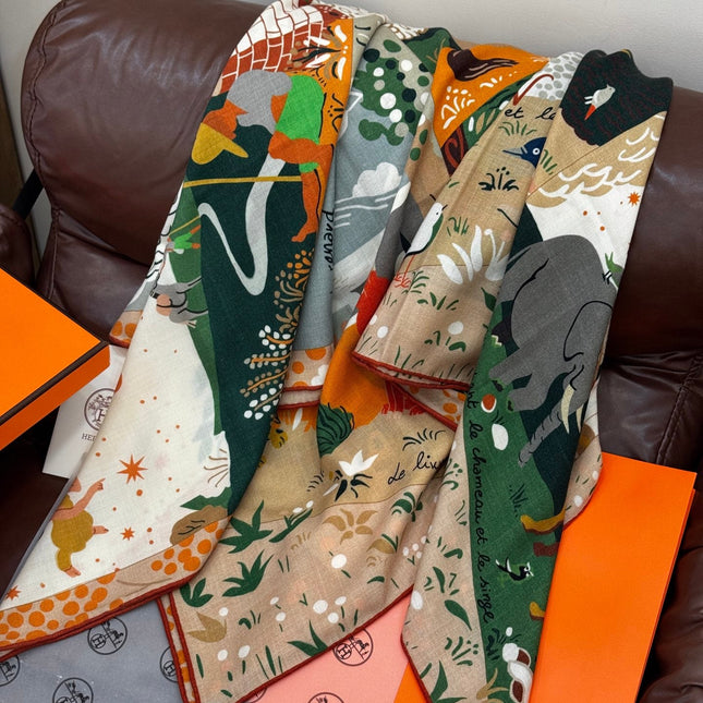 HERMES 25S SCARF 140 IN SILK 733915