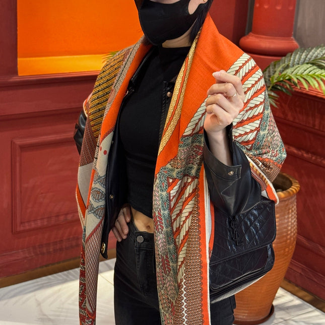HERMES 25S SCARF 140 IN SILK TWILL 733918
