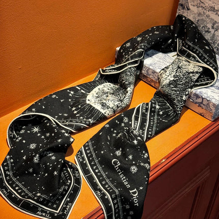 DIOR SCARF 140 CM IN SILK-CASHMERE BLEND 735816
