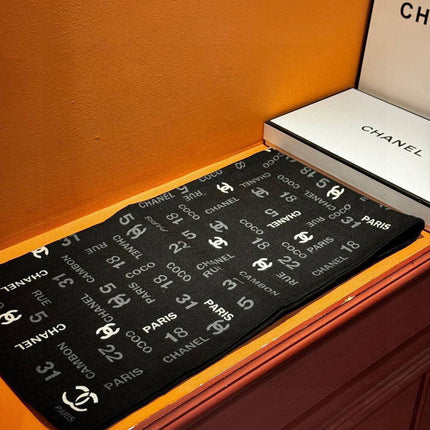 CHANEL 25S SCARF 180 IN CASHMERE SILK 738480