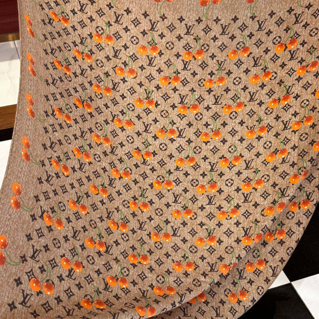 LV SCARF 140 CM IN WOOL MIX SILK 737264