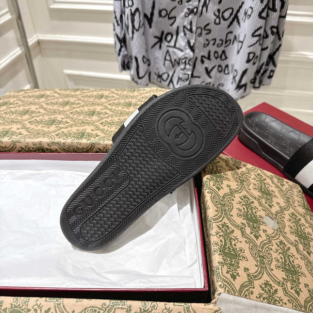 SANDALS 25S IN BLACK AND WHITE MIX RED LAMBSKIN EMBOSSED LOGO STYLE 3