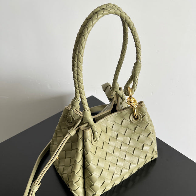 BV Small Parachute 21 Light Olive Lambskin Ghw