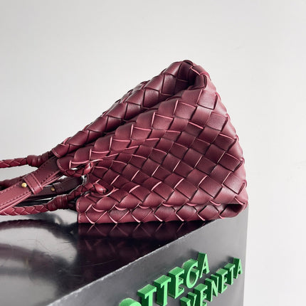 BV Small Parachute 21 Burgundy Lambskin Ghw