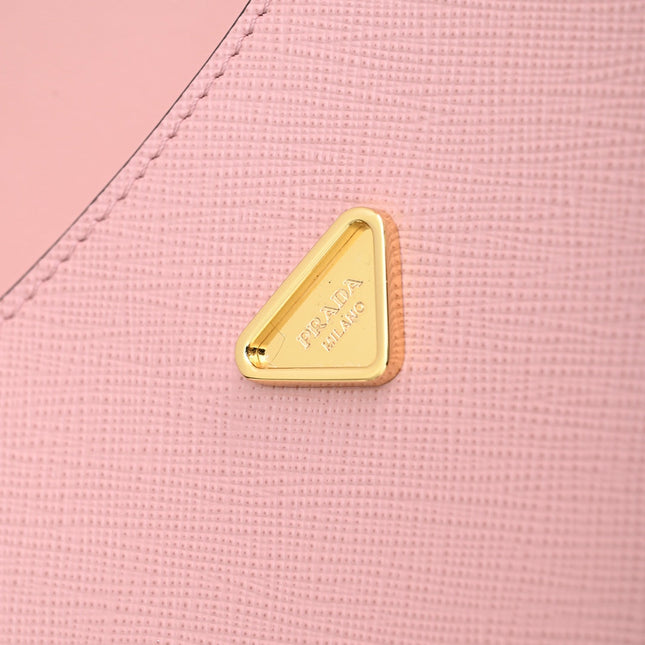 MINI FLAP BAG 20 IN BABY PINK SAFFIANO LEATHER GOLD HARDWARE