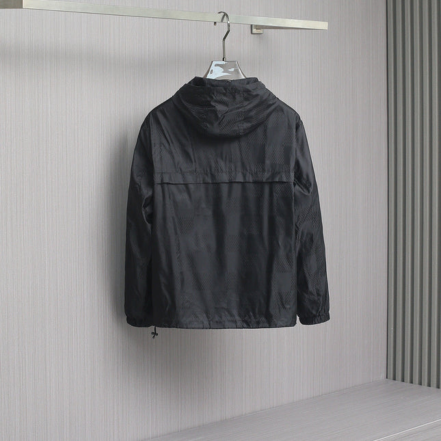 LV BLACK DAMIER WINDBREAKER JACKET 239097