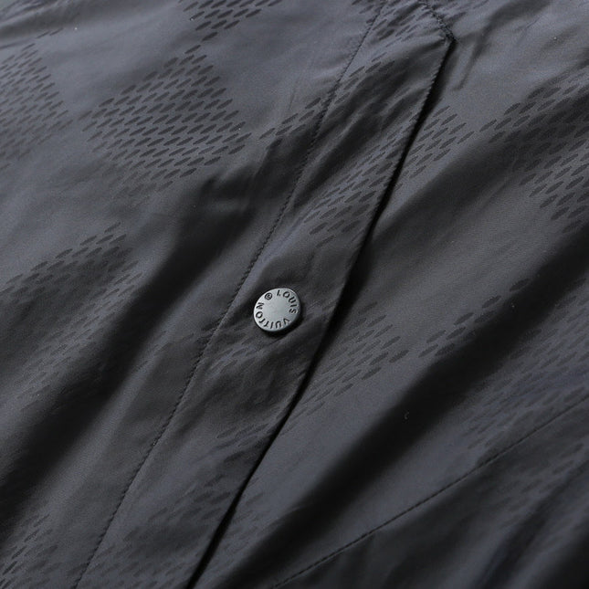 LV BLACK DAMIER WINDBREAKER JACKET 239097