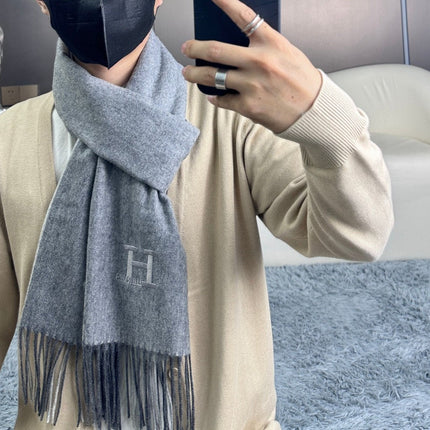 SCARF 190 CM IN DOVE GRAY CASHMERE 364768